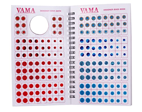 Multicolor Crystal Diamond Bindi Sticker Booklet - 948 Fancy Designs