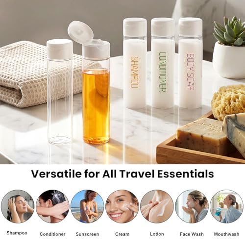Cosywell 3.4oz Travel Bottles 5-Pack | TSA Approved, Leak-Proof