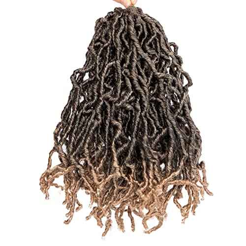 Moli Moli 10 Inch Nu Faux Locs Crochet Hair 6 Packs Short New Faux Locs For Women (T27)