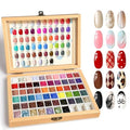 57 Colors Nail Gel Polish Palette Kit for Ombre & Nail Art - Home & Salon Use