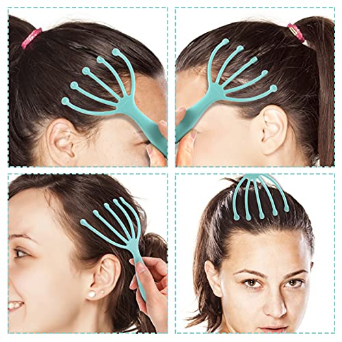 Scalp Massager Claw Head Handheld - 2 Pack Stress Relief