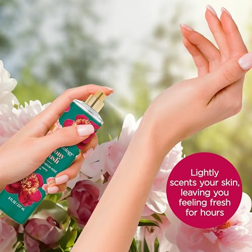 Bodycology Peony Blush Fragrance Body Mist 8oz - Long Lasting Floral & Fruity Scent