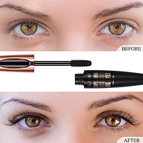 4D Silk Fiber Mascara 2 Pack - Black Volume & Length