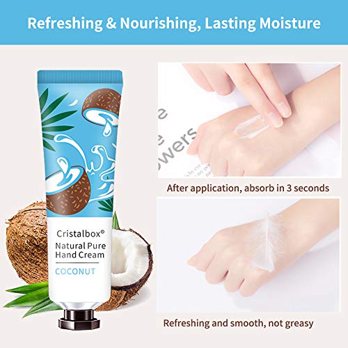 CRISTALBOX 28-Pack Travel Size Hand Cream Gift Set for Dry Hands