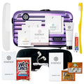 Travel Essentials Kit with Sleep Mask & Toiletries, Purple Case