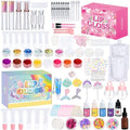 Jcoos Lip Gloss Set for Teens - DIY Lip Gloss Making Kit, Moisturizing Shine Beginner Fun