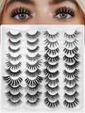 Path to Love 20 Styles False Eyelashes Set Natural Fluffy Wispy Flare for Beginners - Mixed Lash Strips