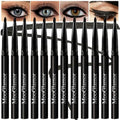MooGlamor 12-Piece Black Waterproof Gel Eyeliner Pencil Set