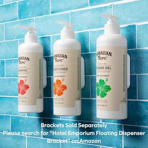 Hawaiian Tropic Hydrating Shower Gel, Body Wash 5 Pack, 380ml Bottle, Silky Coconut Scent, SLS Free, Paraben Free, Hotel Bathroom Amenities, Bulk Size, Air Bnb, Guest Bathroom Essentials, Airbnb