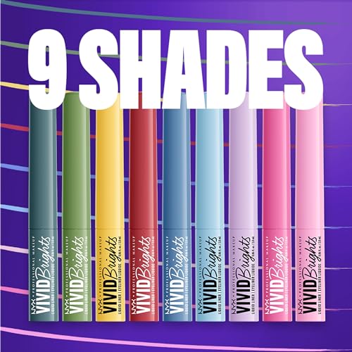 NYX Vivid Brights Liquid Eyeliner - Ghosted Green
