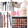 YBUETE Complete Makeup Kit for Women & Teens - 40 Eyeshadow Colors, Brushes, Bag