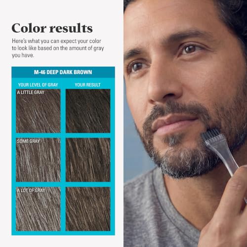 Just For Men Beard Dye Deep Dark Brown M-46 (Pack of 3)