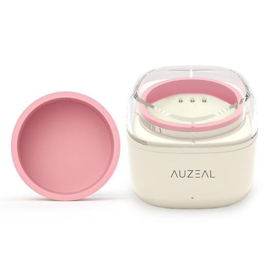 AUZEAL Mini Eyebrow Waxing Kit for Women with 26 Pcs Brow Sticks, 6 Pcs Nose Wax Applicators, 100g Wax Beads for Facial, Brow, Lip, Nose Hair Removal, Smart Constant Temp, Travel or Home Use