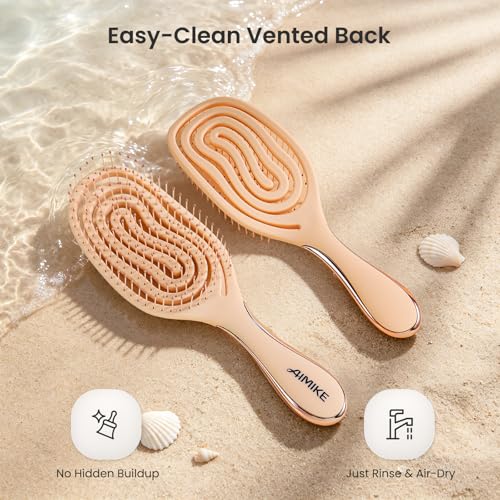AIMIKE SpiraFlexi Detangling Brush for Fine Hair - Gentle & Flexible