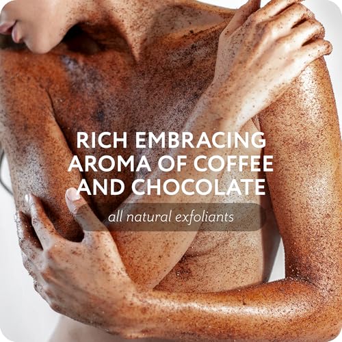 THE ACT Coffee Body Scrub with Salt & Cocoa ? Exfoliating Scrub for Cellulite, Stretch Marks, Ingrown Hair ? Organic Moisturizing Body Scrub with Vitamin E & Menthol ? Gift for Women & Men, 10.58 Oz