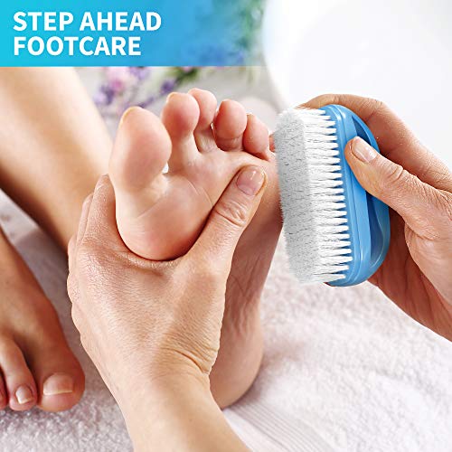 Large Nail Brush with Four Finger Grip Handle - Perfect for Hands & Feet