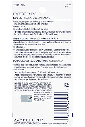 Maybelline Expert Eyes Oil-Free Eye Makeup Remover, 2.3 oz