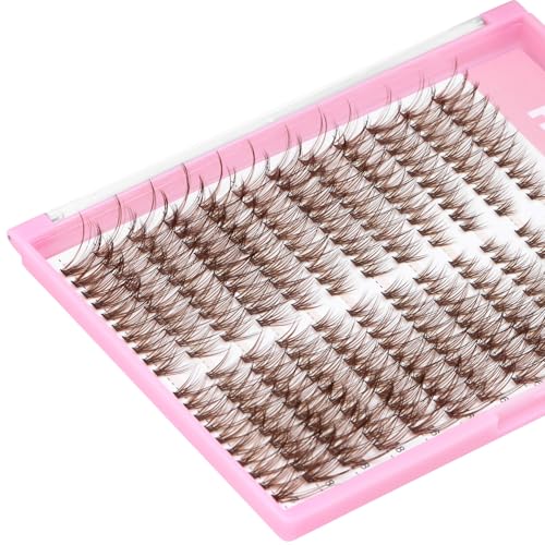 12 Rows 30D Volume Cluster Lashes Mixed 14-16-18mm Brown