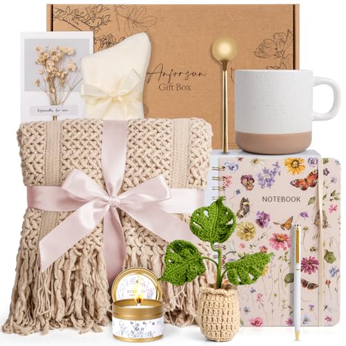 Gift Baskets for Women, Birthday Gifts for Women, Self Care Gift Baskets Care Package, Thank You, Get Well, Sympathy Inspirational Friendship Gifts for Mom, Grandma, Sister,Friends, Girls
