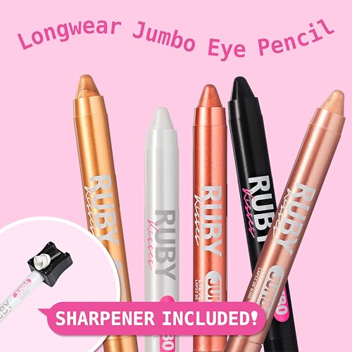 Ruby Kisses Jumbo Eye Pencil - Multi-Use Eyeliner & Eyeshadow (White)