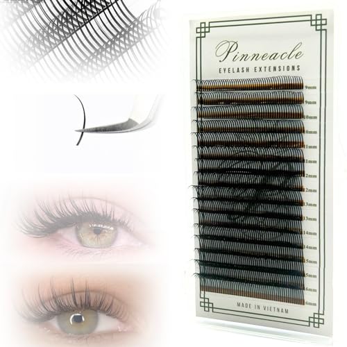 Premade Spike Lash Fans - C Curl Wet Look Wispy Extensions