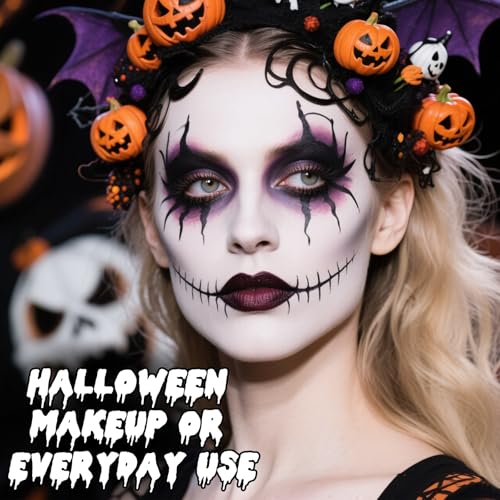 White Liquid Foundation for Halloween Makeup - Full Coverage Waterproof