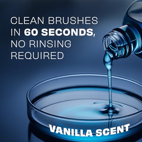 Professional Makeup Brush Cleaner - 32 oz Quick-Dry, Rinse-Free