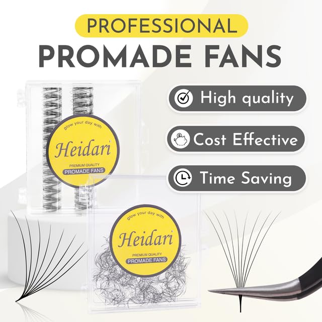 Heidari Promade Eyelash Extensions 5D 0.07mm D Curl 11mm