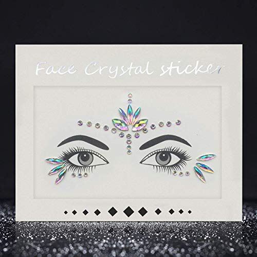 Mermaid Face Gems Stick Self-Adhesive Rhinestone Jewels