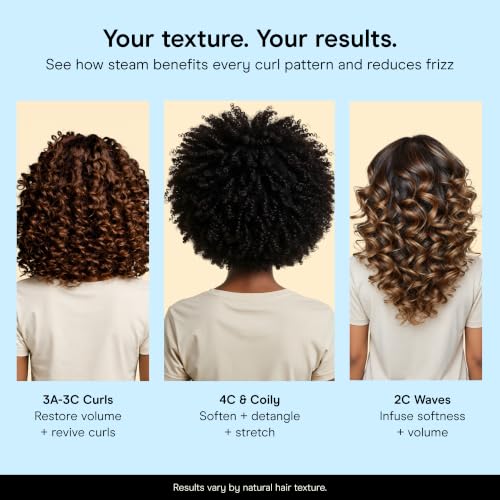Conair Hair Steamer for Curly Textured Hair with Diffuser Attachment - Portable