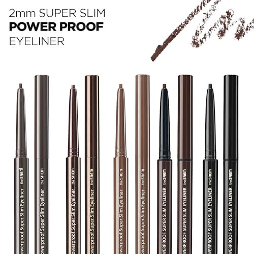 THESAEM Eco Soul Powerproof Eyeliner - Smudge-Proof Gel, Choco Brown