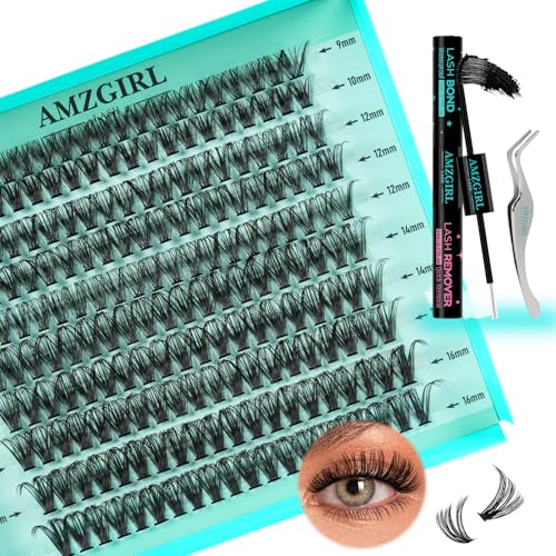 Lash Extension Kit 200PCS 40D Clusters 9-16mm with Bond & Remover
