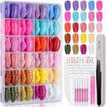 720 Pcs Short Coffin Press On Nails Set with Glue & Tools
