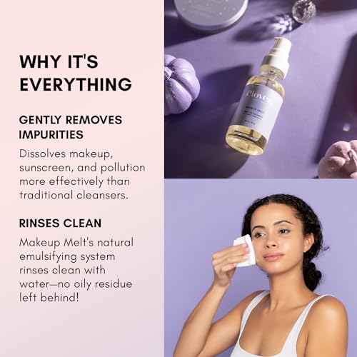 Clover Travel Size Makeup Melt Cleansing Oil - Gentle Waterproof Remover 1 oz