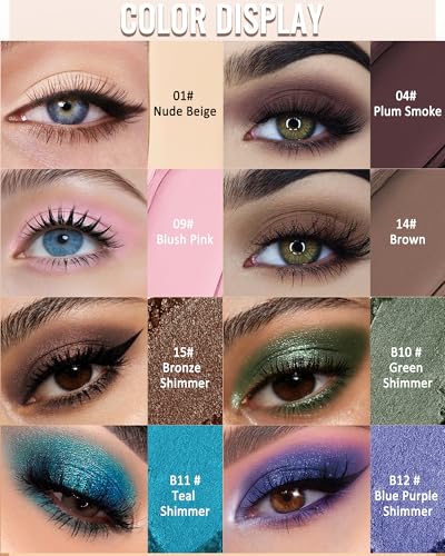 Bronze Shimmer Eyeshadow Stick with Built-In Blender