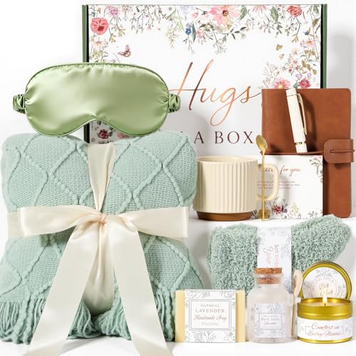 GIFTINBOX Gift Baskets for Women, Birthday Gifts for Women, Gifts for Her, Get Well Soon Gift After Surgery, Spa Care Package, Self Care, Sympathy Gift Baskets Thinking of You for Mom, Sister, Wife