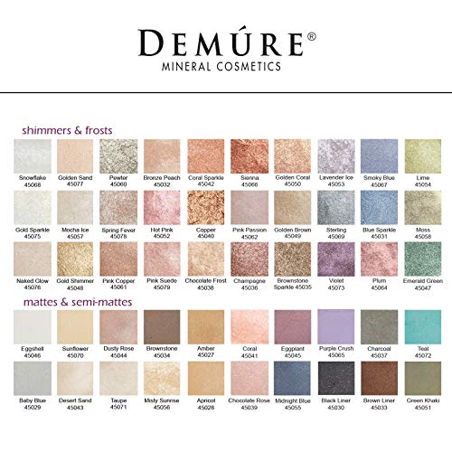 Demure Mineral Make Up (Dusty Rose) Eye Shadow, Matte Eyeshadow, Loose Powder, Eye Makeup, Professional Makeup