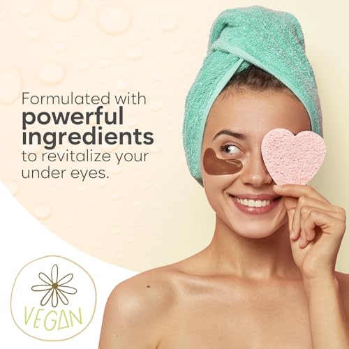 Caffeine Under Eye Patches (30 Pairs) - Dark Circles & Puffiness Care - Hydrating Caffeine Eye Mask