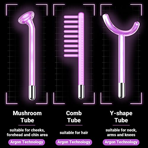 High Frequency Facial Wand with 6 Tubes - UUPAS Portable Machine