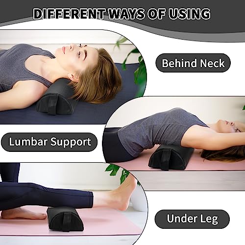 Ripeng Half Round Massage Table Bolster Pillow Set of 4 with Strap Handle