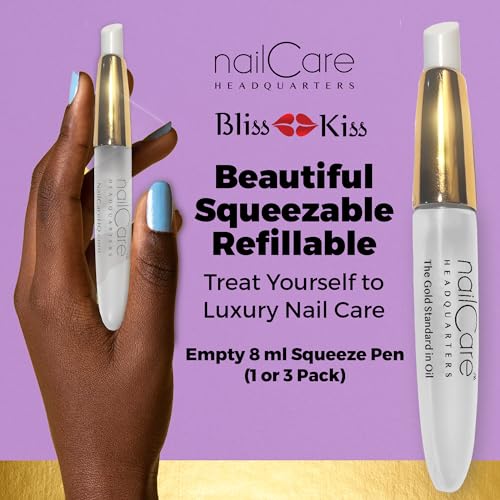 Gold Cuticle Oil Pen - Refillable Squeeze Nail Care Tool