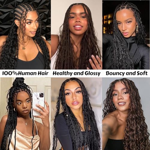 Boho Braiding Hair 20 Inch Virgin Human Hair 3 Bundles