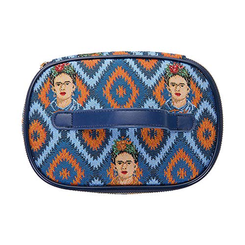 Signare Tapestry Toiletry Bag Makeup Organizer bag for Women with Mexican Folk Art Design