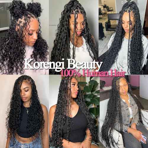 20 Inch Human Braiding Hair 100g Deep Wave Bulk Human hair for Braiding Natural Black Color No Weft Human Hair Bundles Micro Virgin Human Hair Extension for Boho Braids (100g(2bundles), 20 Inch)