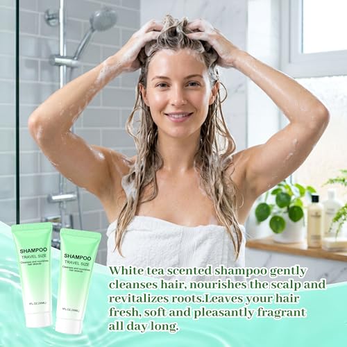 Kocpudu Travel Shampoo & Conditioner Set 30ml Pack of 10 - Bulk Travel Toiletries