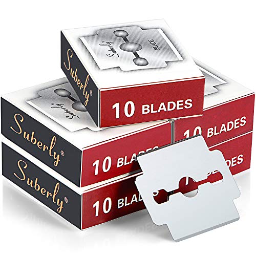 Mudder Callus Shaver Replacement Blades - 50 Pack Stainless Steel Refills