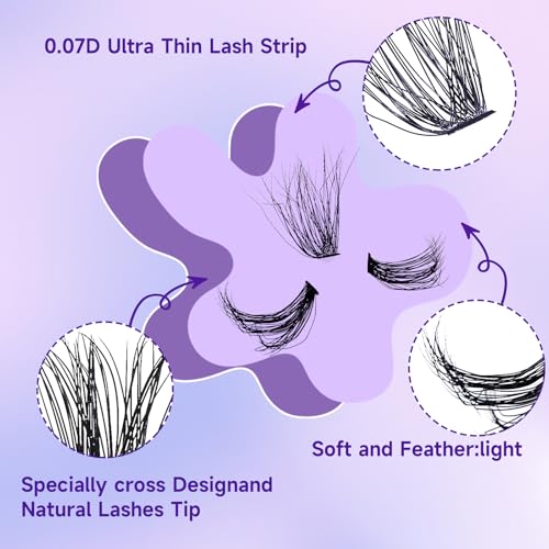 30D Wispy Lash Clusters 9-16mm 320pcs DIY Eyelash Extensions