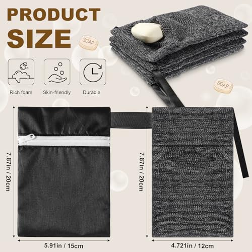 Travel Soap Bag Set 4-Pack Waterproof Leakproof