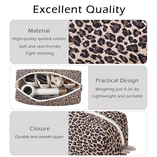 Quilted Cotton Hair Dryer Organizer Bag with Compartments