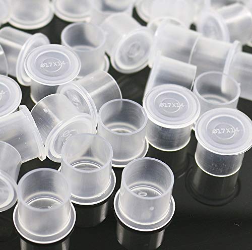 300pcs Plastic Ink Caps for Tattooing & Microblading, 17x14mm